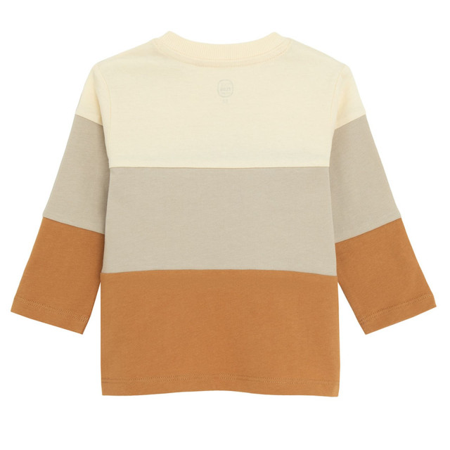 Тениска с дълъг ръкав, цвят: Бежов