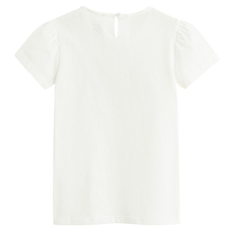 Блуза с къс ръкав, цвят: Бял