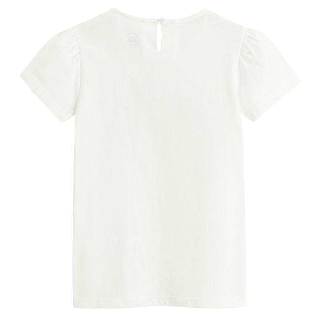 Блуза с къс ръкав, цвят: Бял