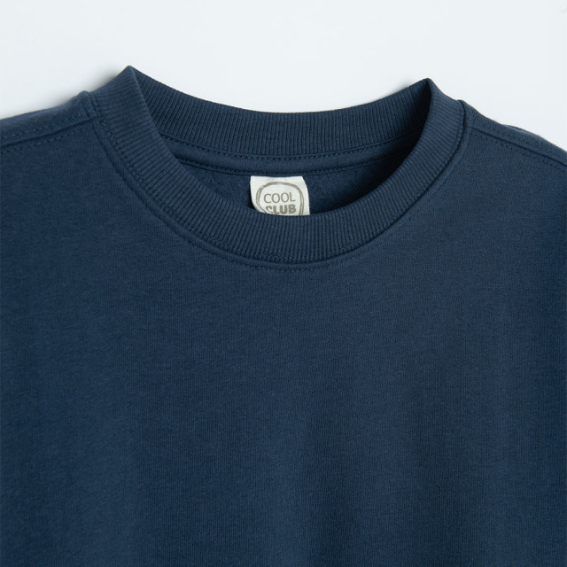 Блуза с дълъг ръкав, цвят: Син