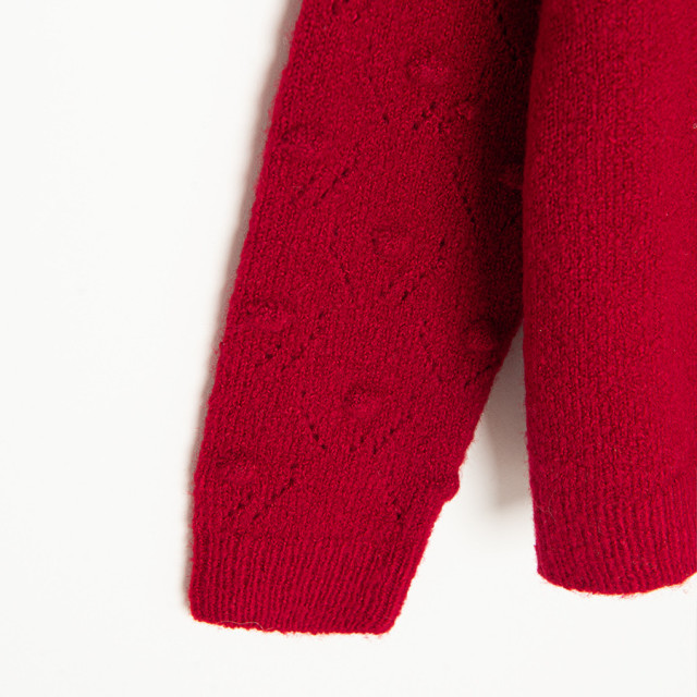 Пуловер, цвят: Червен