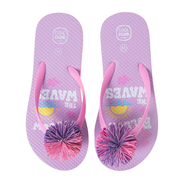 Плажни чехли, цвят: Светло розов