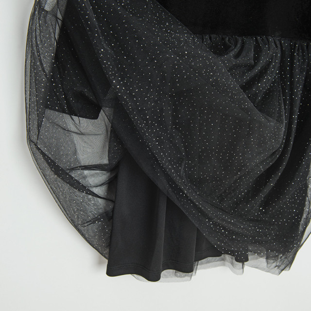 Рокля с дълъг ръкав, цвят: Черен