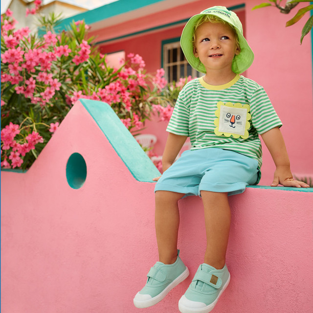 Тениска с къс ръкав, цвят: Райе