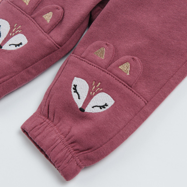 Спортен панталон, цвят: Бургунди