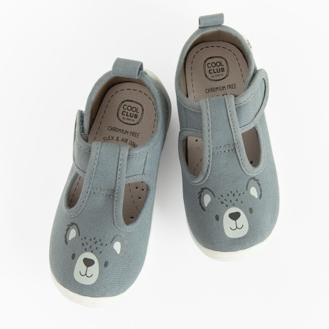 Пантофи, цвят: Сив