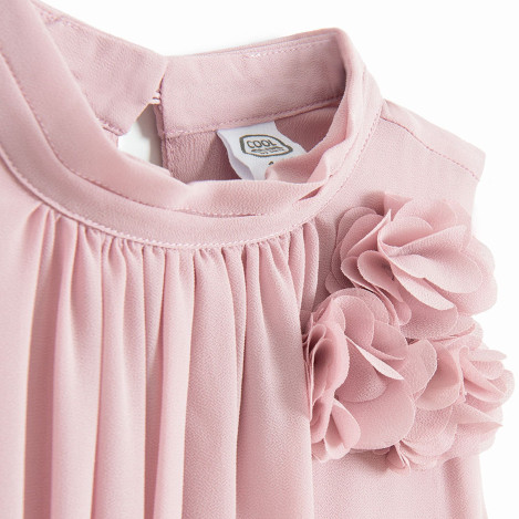 Рокля без ръкав, цвят: Розов