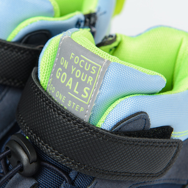 Високи обувки, цвят: Морско син