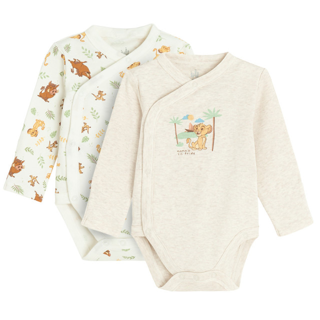 Боди с дълъг ръкав 2бр. THE LION KING, цвят: Микс