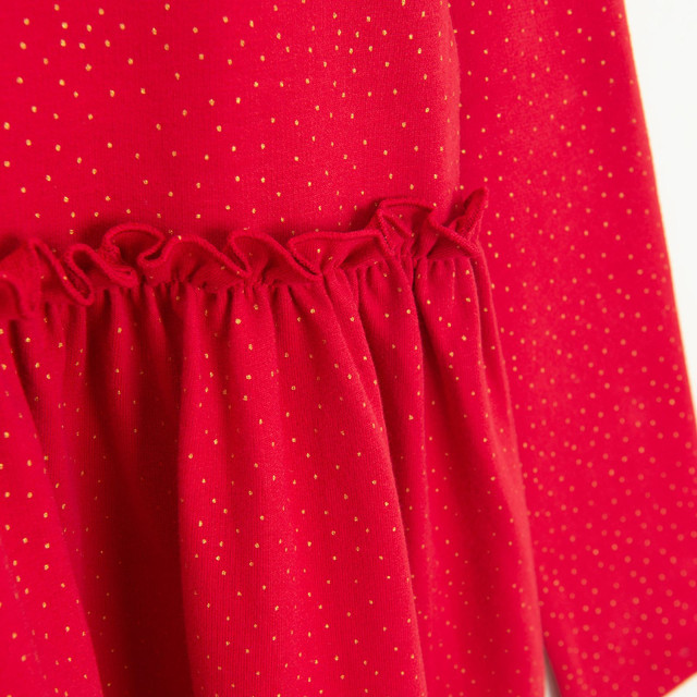 Рокля с дълъг ръкав, цвят: Червен