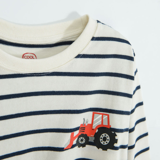 Блуза с дълъг ръкав, цвят: Екрю