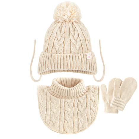 Зимен комплект, цвят: Бежов