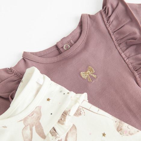 Боди с дълъг ръкав 2бр., цвят: Микс