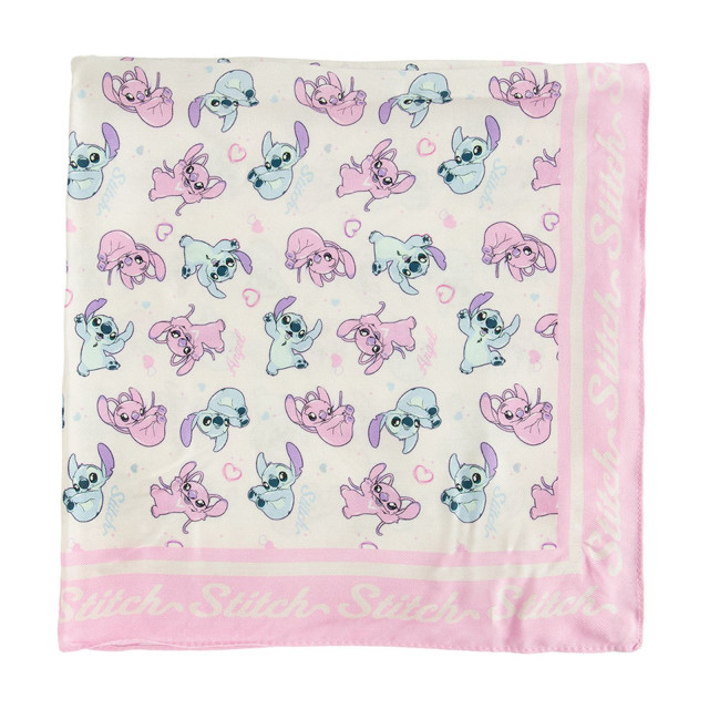 Шал LILO&STITCH, цвят: Бял