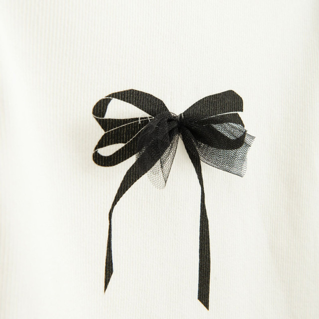 Блуза с дълъг ръкав, цвят: Бял