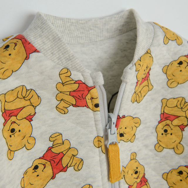 Блуза с дълъг ръкав WINNIE THE POOH, цвят: Сив меланж