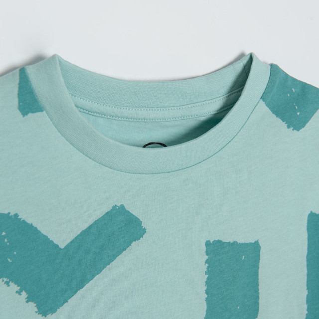 Тениска с къс ръкав, цвят: Светло ментов