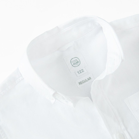 Риза с дълъг ръкав, цвят: Бял