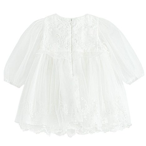 Рокля с дълъг ръкав, цвят: Бял