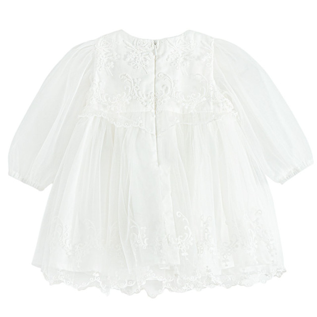 Рокля с дълъг ръкав, цвят: Бял