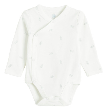 Боди с дълъг ръкав 2бр., цвят: Бял