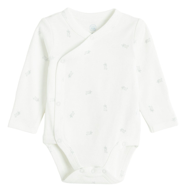 Боди с дълъг ръкав 2бр., цвят: Бял