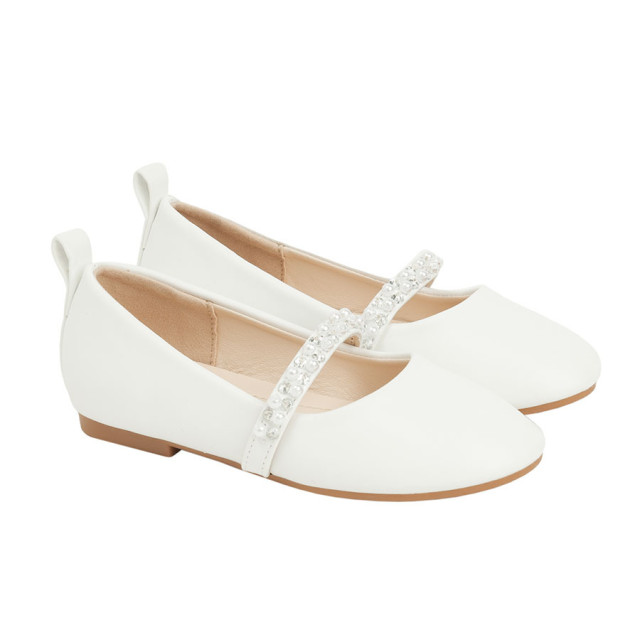 Балеринки, цвят: Бял