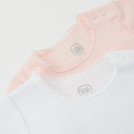 Боди с къс ръкав 2бр., цвят: Микс