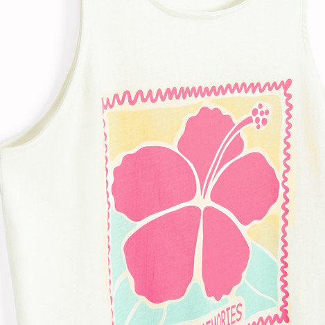 Тениска без ръкав, цвят: Бял