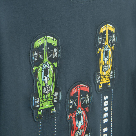 Тениска с къс ръкав, цвят: Антрацит