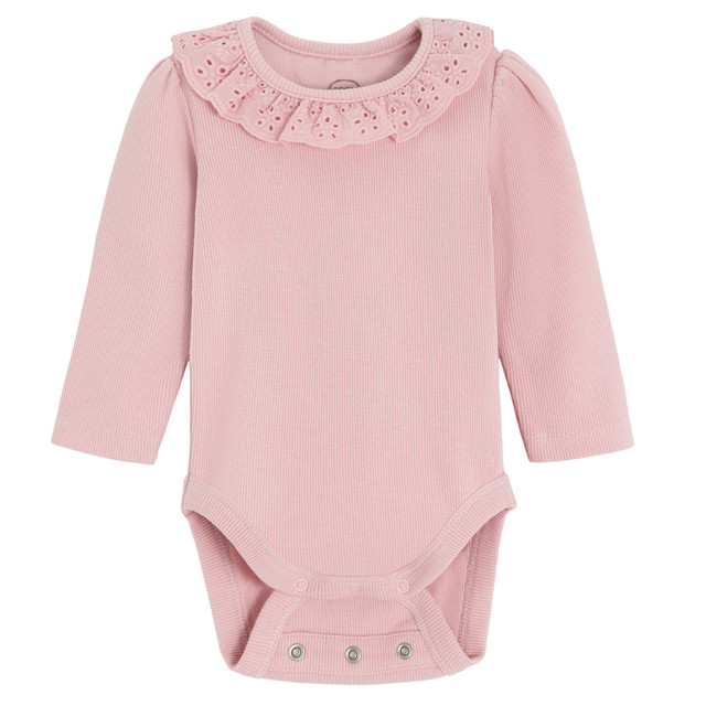 Боди с дълъг ръкав, цвят: Пепел от рози