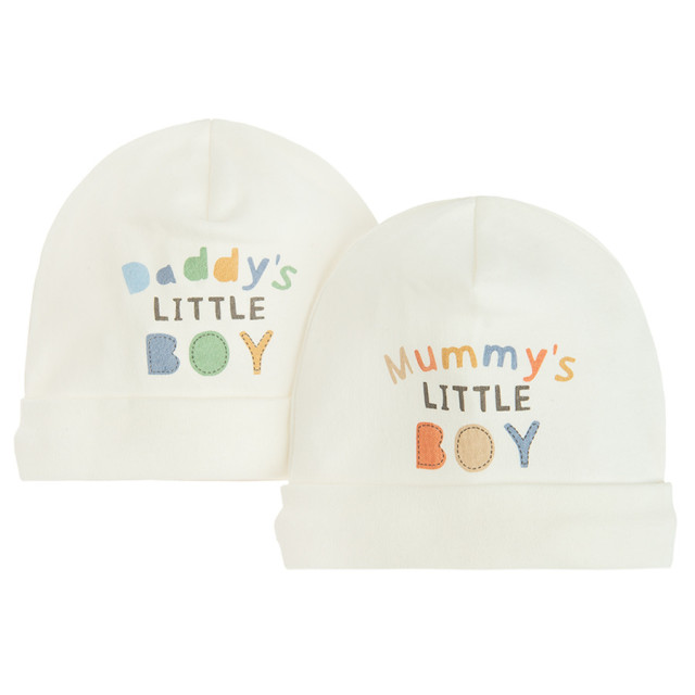 Шапка 2бр., цвят: Кремав