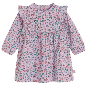 Рокля с дълъг ръкав, цвят: Лилав