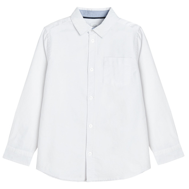 Риза с дълъг ръкав, цвят: Бял