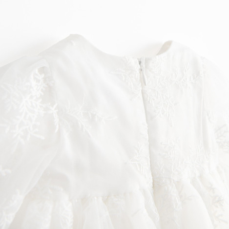 Рокля с дълъг ръкав, цвят: Бял