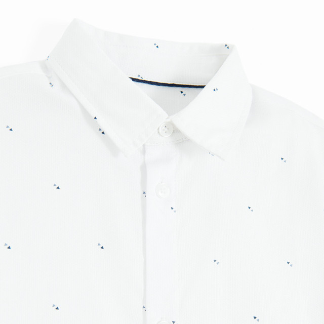 Риза с дълъг ръкав, цвят: Бял