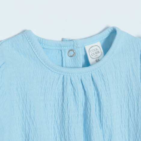 Боди с къс ръкав, цвят: Светло син