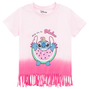 Блуза с къс ръкав LILO & STITCH, цвят: Розов