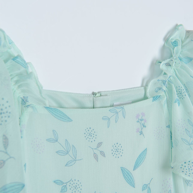 Рокля с къс ръкав, цвят: Син