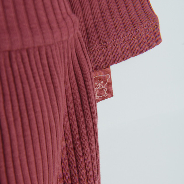 Рокля с дълъг ръкав, цвят: Керемиден