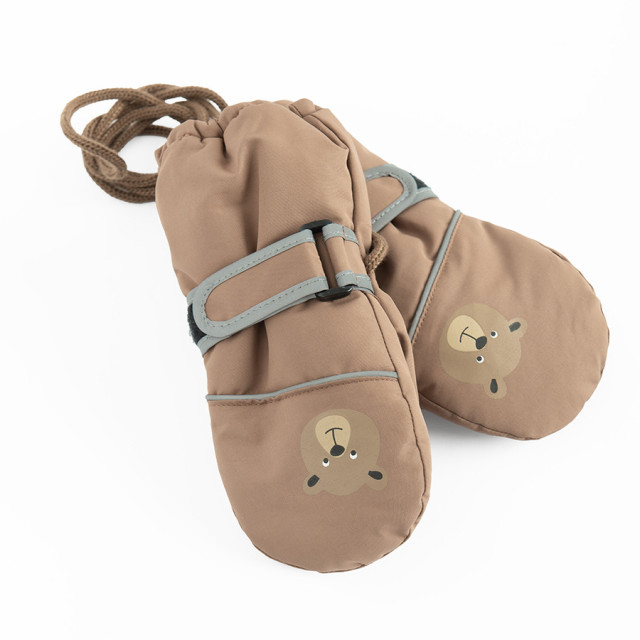 Ски ръкавици, цвят: Кафяв