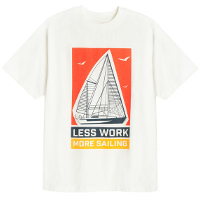 Тениска с къс ръкав, цвят: Бял