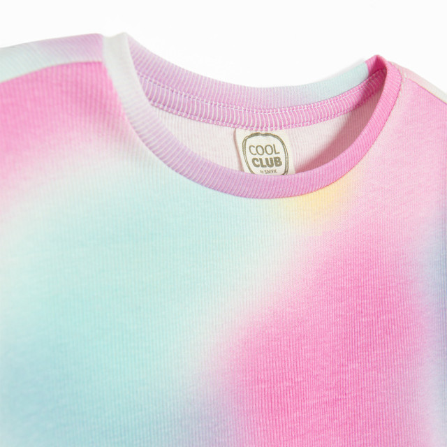 Тениска с къс ръкав, цвят: Розов