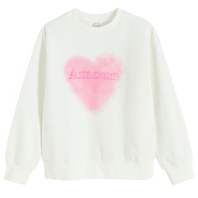 Блуза с дълъг ръкав, цвят: Бял