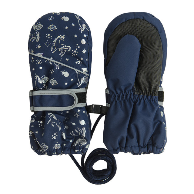 Ски ръкавици, цвят: Морско син