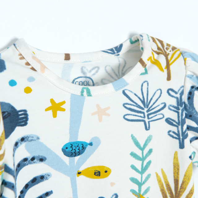 Боди с къс ръкав, цвят: Кремав