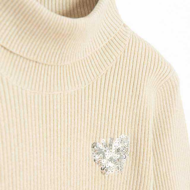 Поло, цвят: Бежов меланж