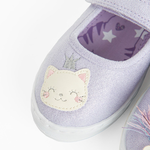 Пантофи, цвят: Виолетов