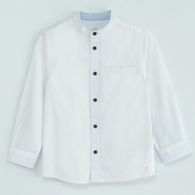 Риза с дълъг ръкав, цвят: Светло син