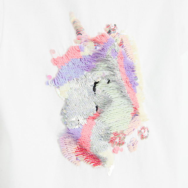 Тениска с къс ръкав, цвят: Бял